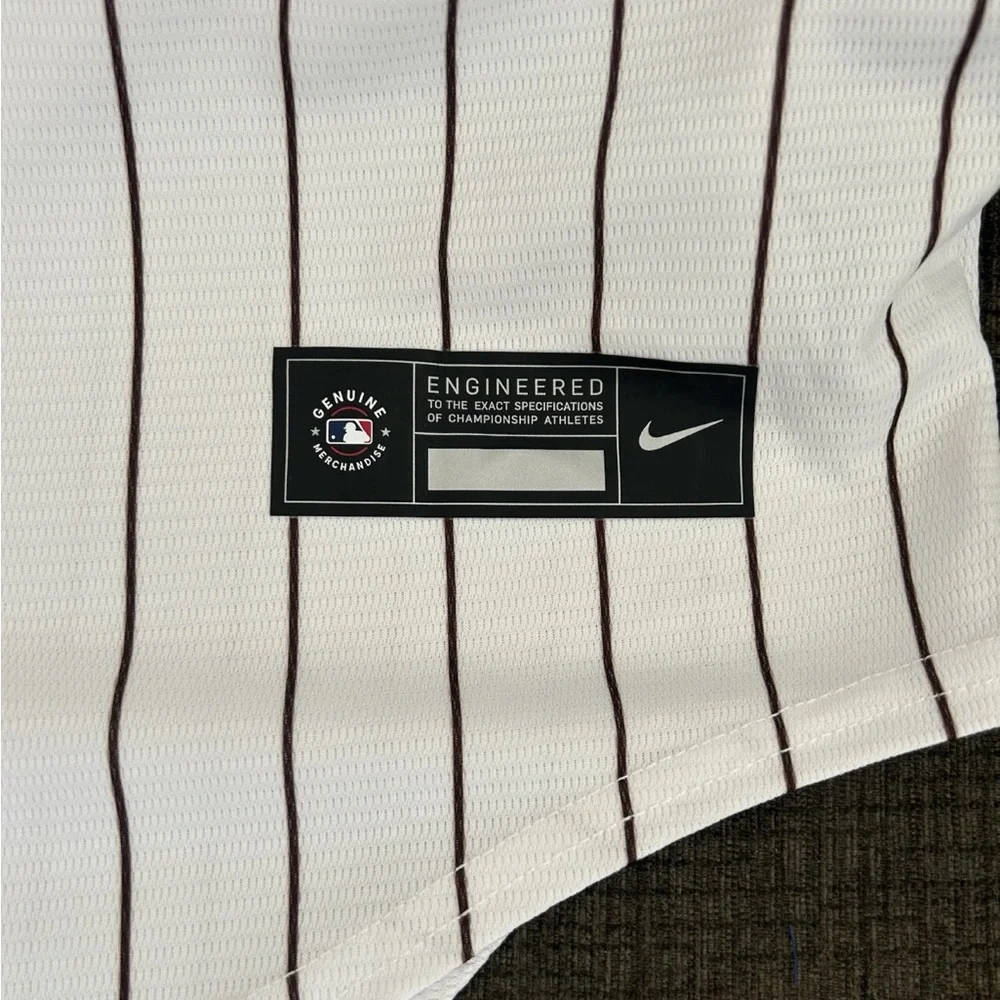 Nike Authentic San Diego Padres Manny Machado #13 Baseball Jersey Men’s Sz: L - Picture 8 of 9